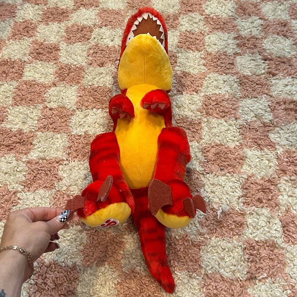 Build-A-Bear Red Raptor Dino Stuffed Animal 15” - Picture 5 of 7